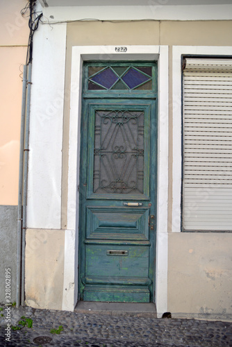 old wooden door