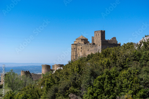 Medieval Castle of Loarre near Huesca, Aragon, Spain built in the 11th century © Chemari