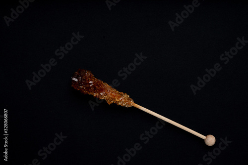 Candy brown sugar on a sticks