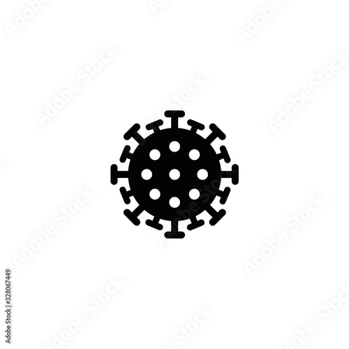 coronovirus icon. vector flat illustration photo