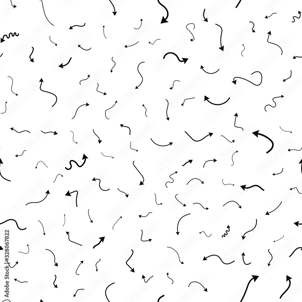 Seamless vector pattern with different arrows. Modern cursor illustration Seamless vector pattern with different arrows. Modern cursor illustration