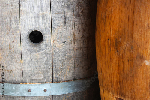 Oak barrels for wine, liquor and beer
