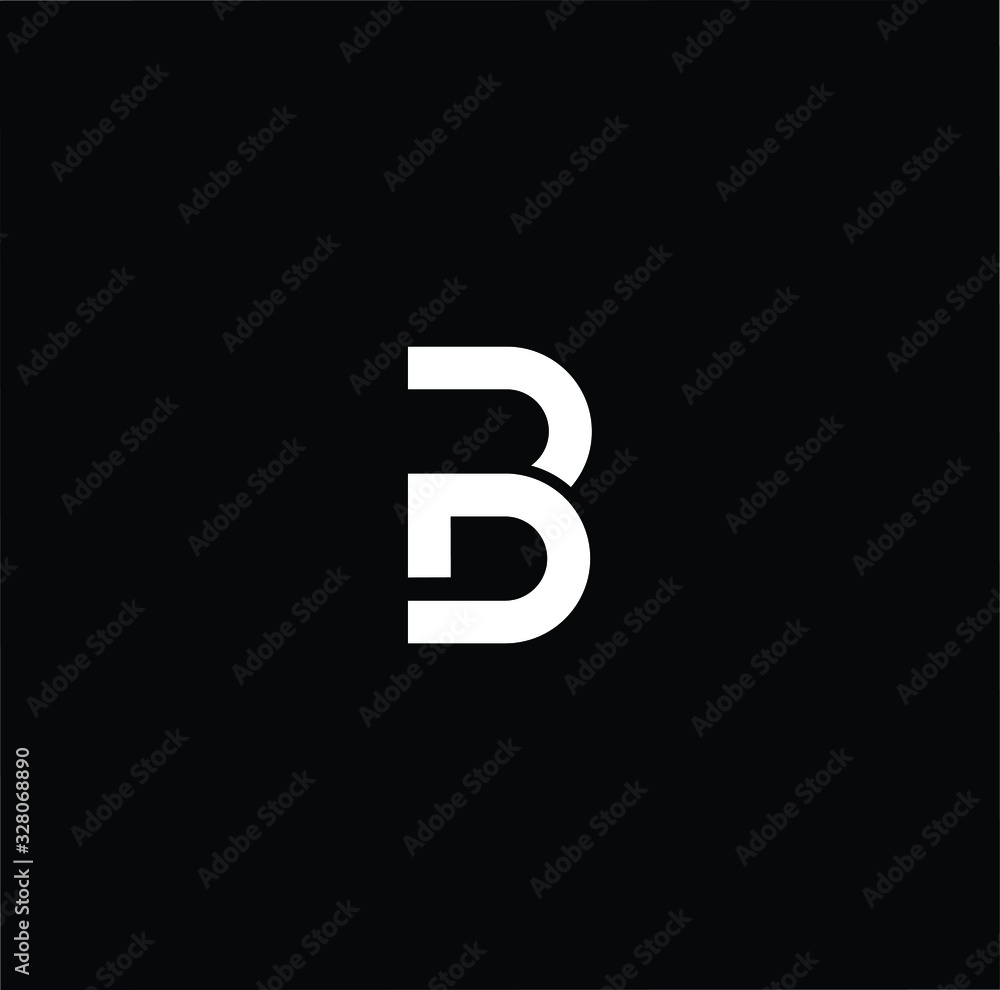 Initial based modern and minimal Logo. B BD DB letter trendy fonts monogram icon symbol. Universal professional elegant luxury alphabet vector design Initial based modern and minimal Logo. B BD DB letter trendy fonts monogram icon symbol. Universal professional elegant luxury alphabet vector design