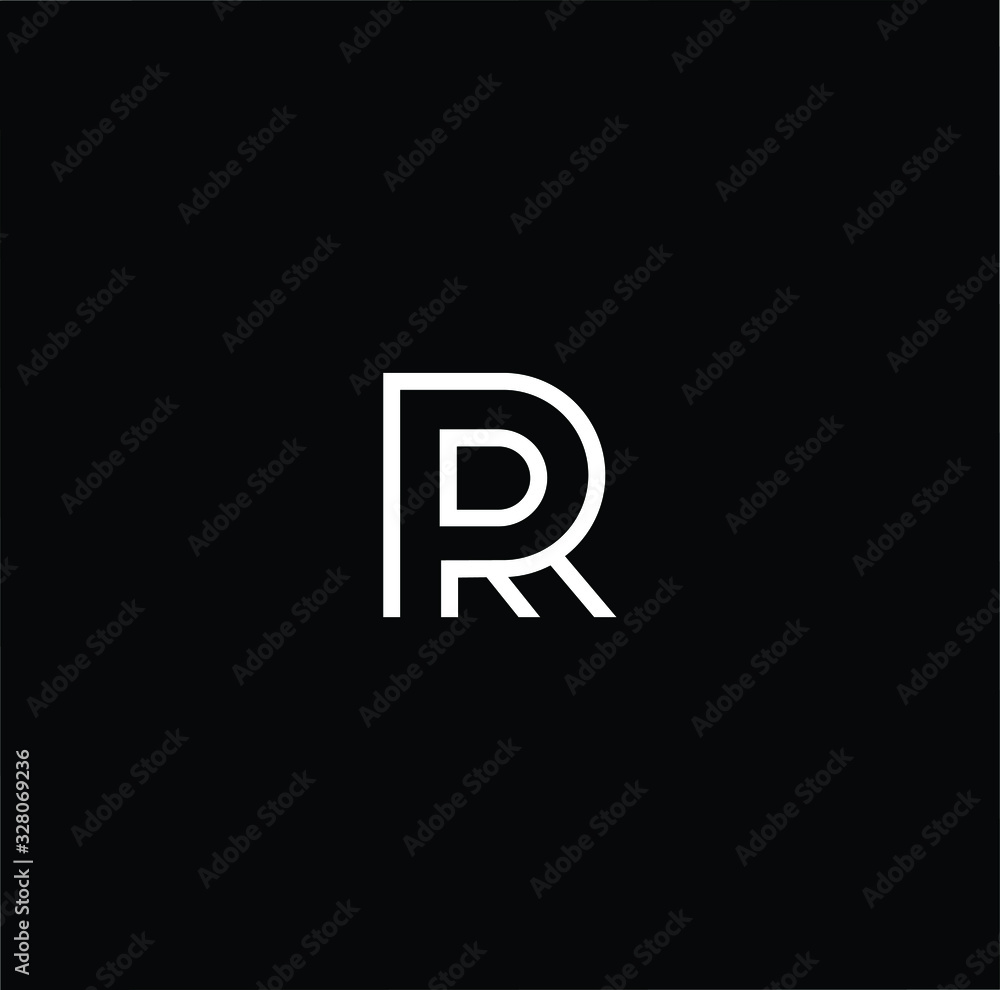 Initial based modern and minimal Logo. R RR RP PR letter trendy fonts monogram icon symbol. Universal professional elegant luxury alphabet vector design Initial based modern and minimal Logo. R RR RP PR letter trendy fonts monogram icon symbol. Universal professional elegant luxury alphabet vector design