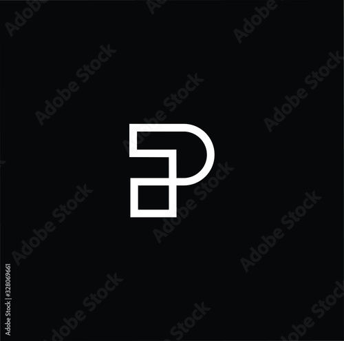Initial based modern and minimal Logo. P PA AP letter trendy fonts monogram icon symbol. Universal professional elegant luxury alphabet vector design