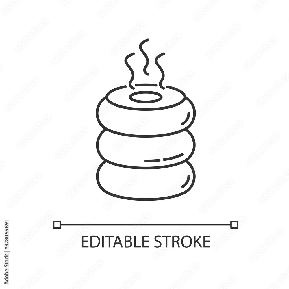 Air purifier, steam humidifier pixel perfect linear icon. Domestic conditioning device. Thin line customizable illustration. Contour symbol. Vector isolated outline drawing. Editable stroke Air purifier, steam humidifier pixel perfect linear icon. Domestic conditioning device. Thin line customizable illustration. Contour symbol. Vector isolated outline drawing. Editable stroke