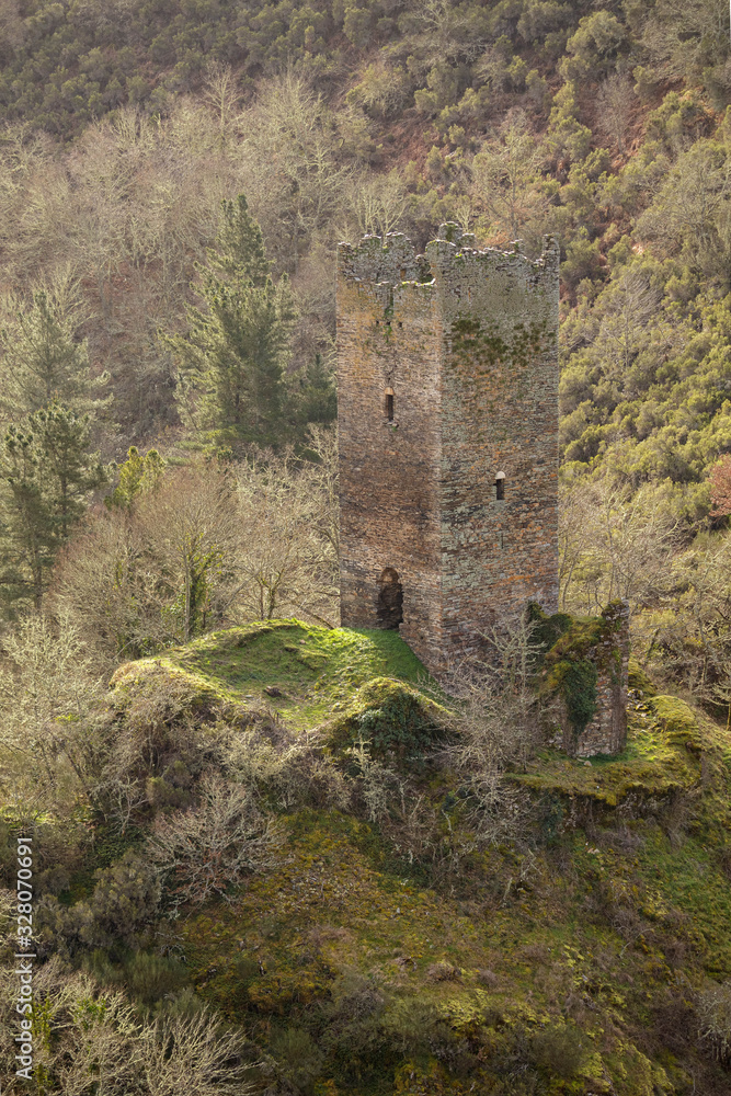 Torre De Doncos seen from viewing platform in Lugo on the Camino De Santiago Torre De Doncos seen from viewing platform in Lugo on the Camino De Santiago