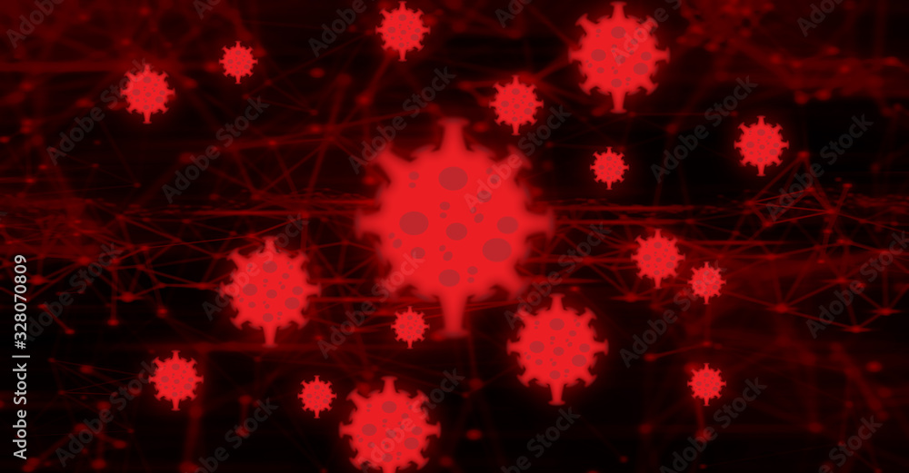 global with data of bioharzard disease vaccine covid-19 coronavirus crisis outbreak in wuhan china network futuristic 3d illustration background global with data of bioharzard disease vaccine covid-19 coronavirus crisis outbreak in wuhan china network futuristic 3d illustration background