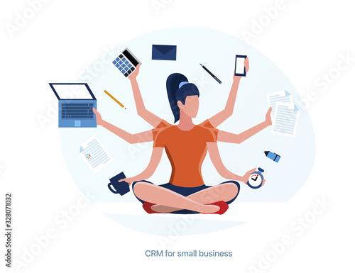 Multitask worker. Successful, experienced and productive employee.