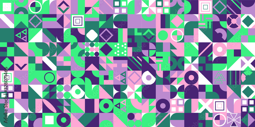 Abstract vector pattern design in Geometric flat style for web banner, business presentation, branding package, fabric print, wallpaper Abstract vector pattern design in Geometric flat style for web banner, business presentation, branding package, fabric print, wallpaper