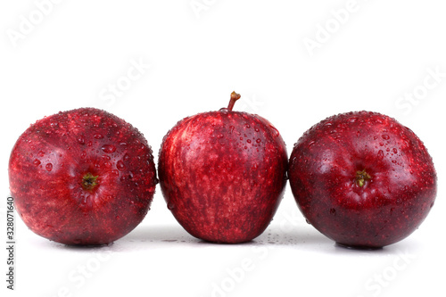 Three gala apples