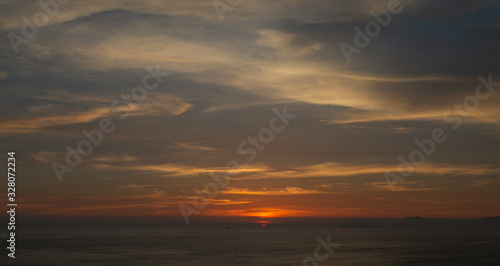 Sunset at Miraflores coast. Lima Peru. © A