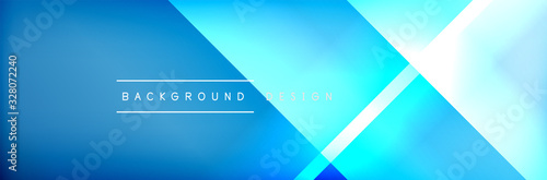 Abstract background - squares and lines composition created with lights and shadows. Technology or business digital template