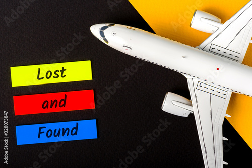 Lost and Found Luggage baggage search service at the airport photo