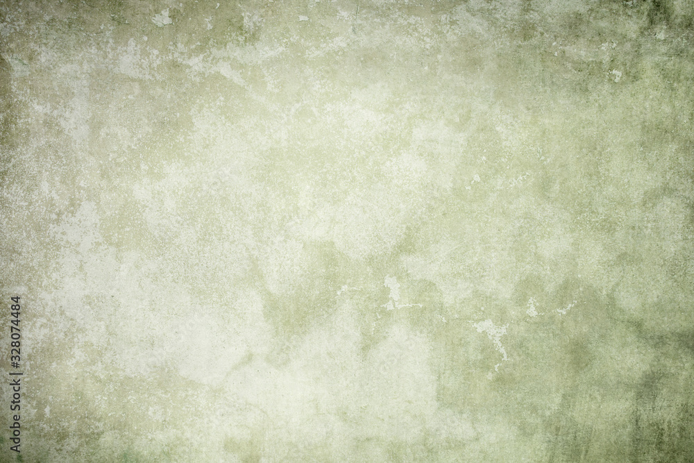 Obraz premium Old green distressed wall backdrop