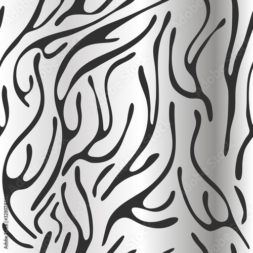 Seamless pattern Zebra, Tiger stripes. Vector Animal Skin . Black And White illustration for fabric Seamless pattern Zebra, Tiger stripes. Vector Animal Skin . Black And White illustration for fabric