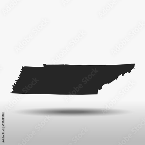 map of Tennessee