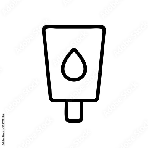 adult video icon vector. Thin line sign. Isolated contour symbol illustration