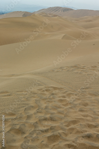 Huacachina Peru. Desert. Dunes. Sand. 