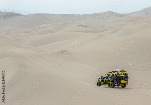 Huacachina Peru. Desert. Dunes. Sand. 4WD. Four wheel drive. 