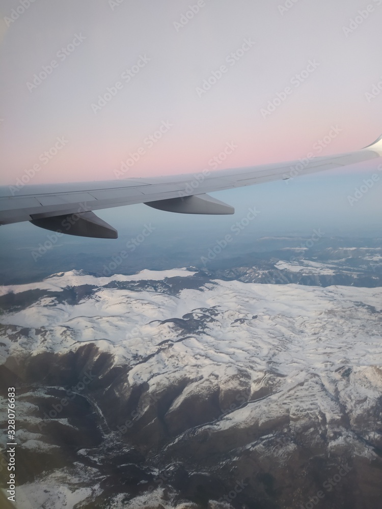 Obraz premium Flying above Europe