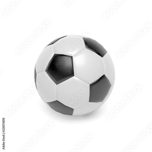 Soccer ball. 3d rendering illustration