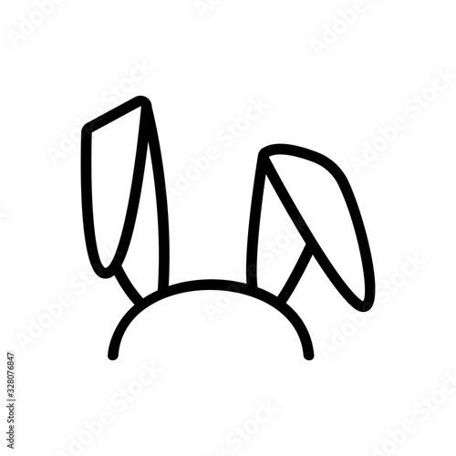 adult video icon vector. Thin line sign. Isolated contour symbol illustration