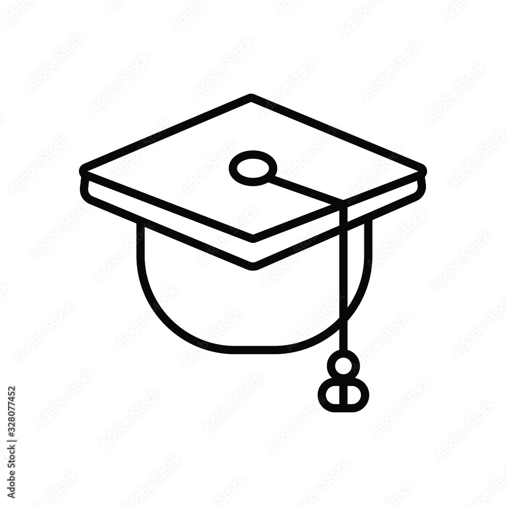 Graduation cap vector icon illustration Graduation cap vector icon illustration