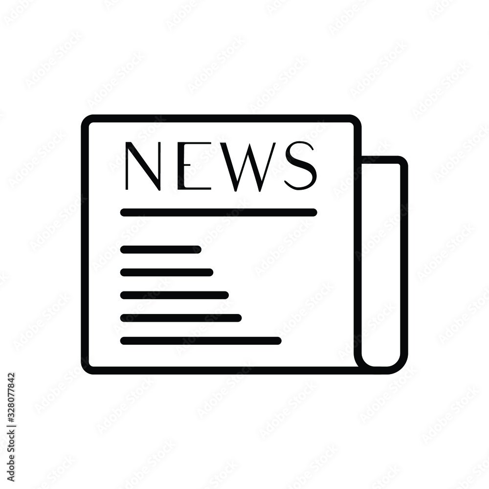 Newspaper icon vector illustration photo Newspaper icon vector illustration photo