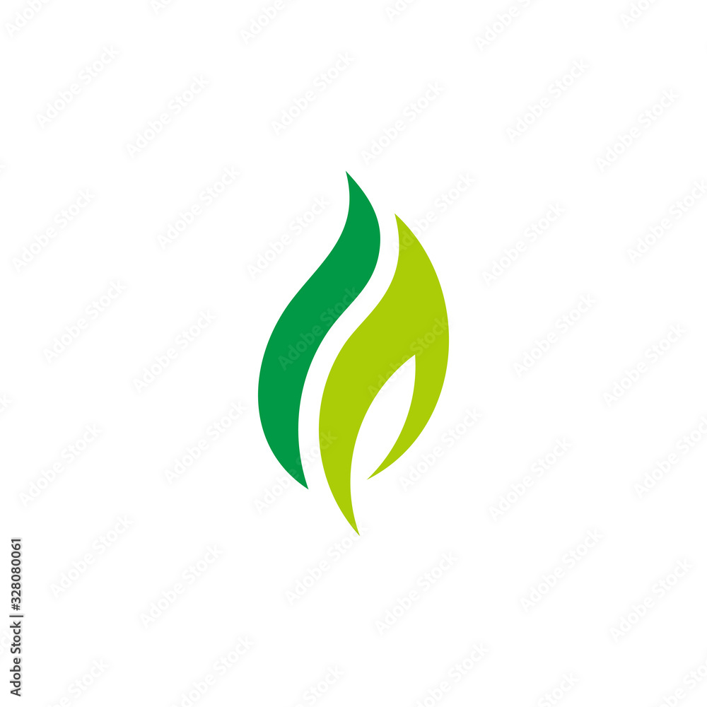 simple curves geometric leaf motion logo vector simple curves geometric leaf motion logo vector