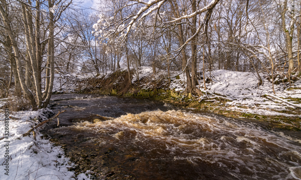background of a fast flowing blurred river background of a fast flowing blurred river