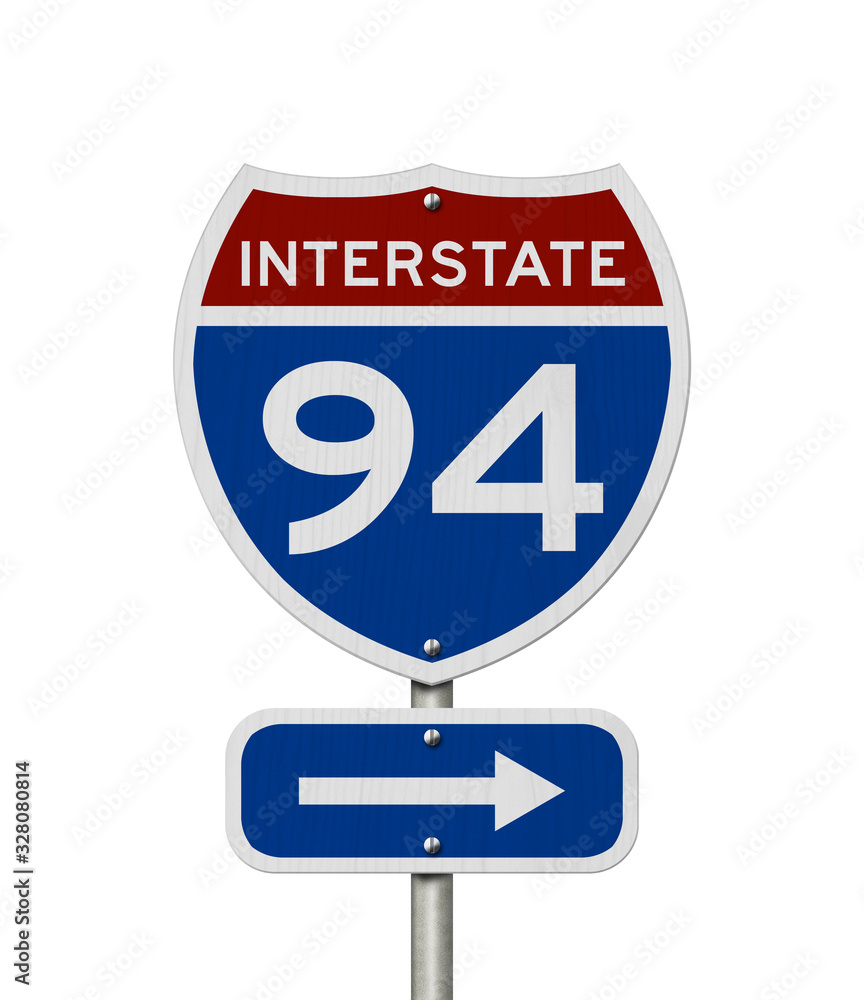 I-94 interstate USA highway road sign I-94 interstate USA highway road sign