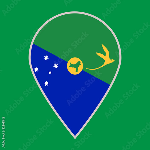 Christmas island flag icon travel vector Free Download Christmas island flag icon travel vector - GFXLoad