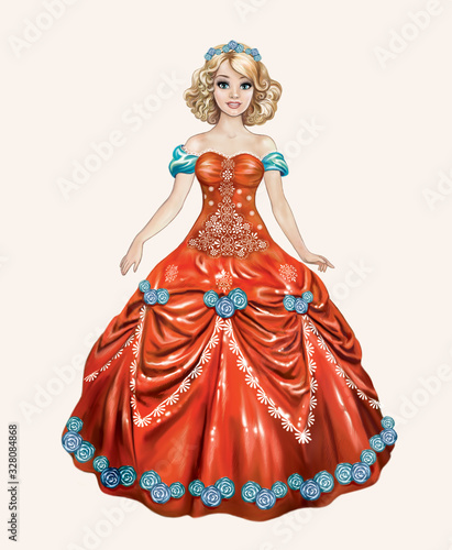 girl in a ball gown
