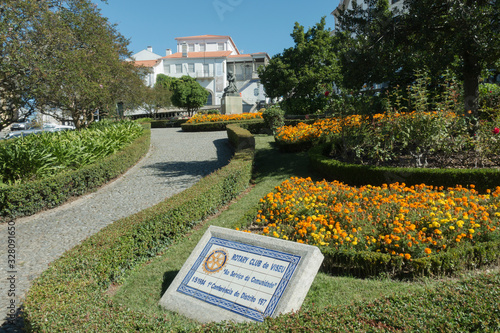 Konstfotografi public gardens in the centre of Viseu, Jardim das Maes