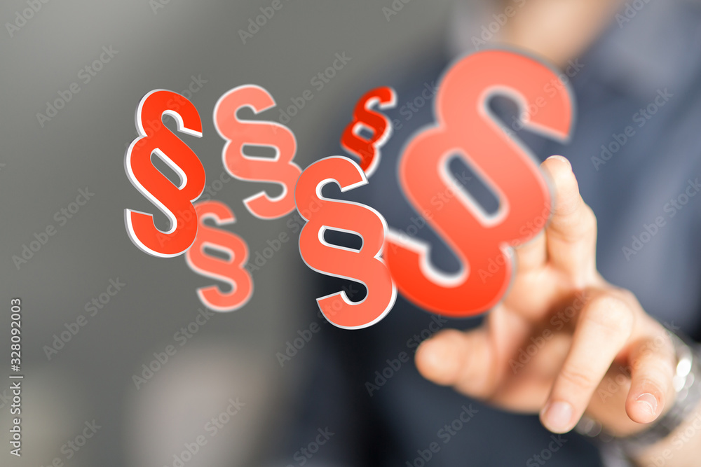 paragraph law sign digital in hand 3d paragraph law sign digital in hand 3d