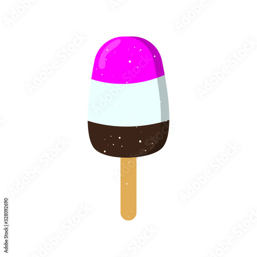 Summer ice cream vector illustration