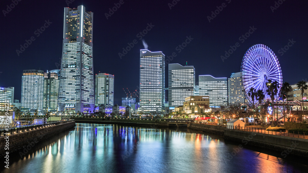 Naklejka premium YOKOHAMA NIGTH VIEW