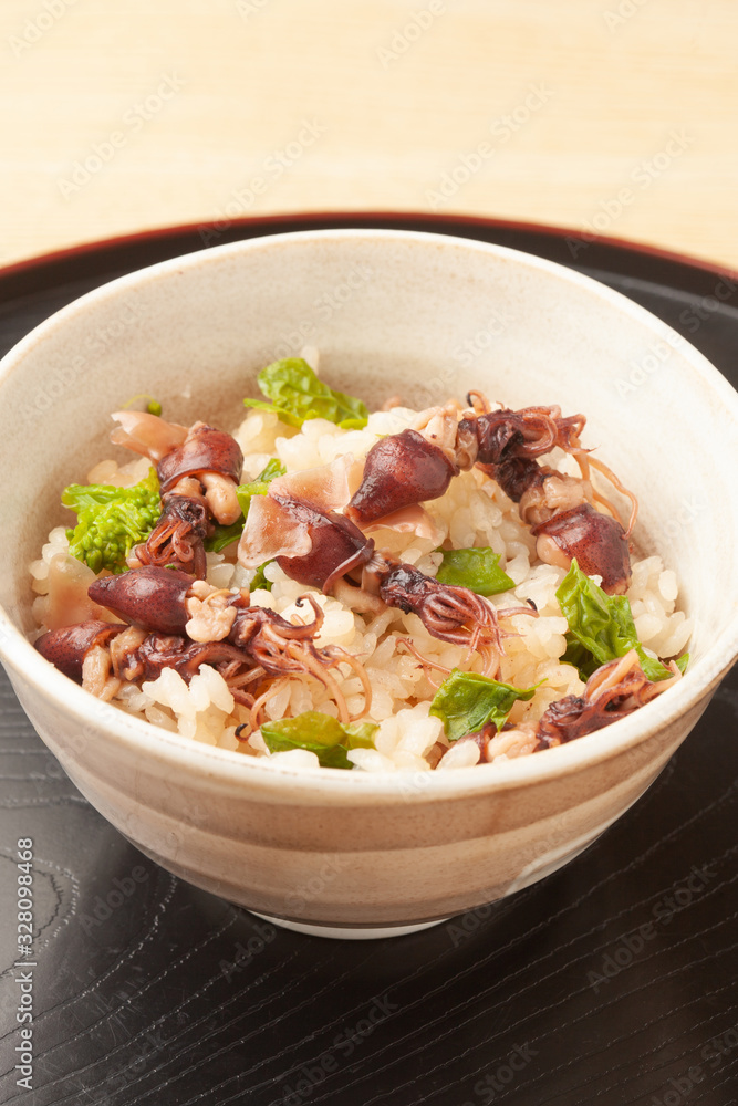 ホタルイカの炊き込みご飯 ホタルイカの炊き込みご飯