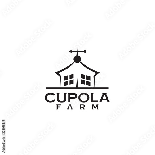 Cupola farm logo design icon vector template