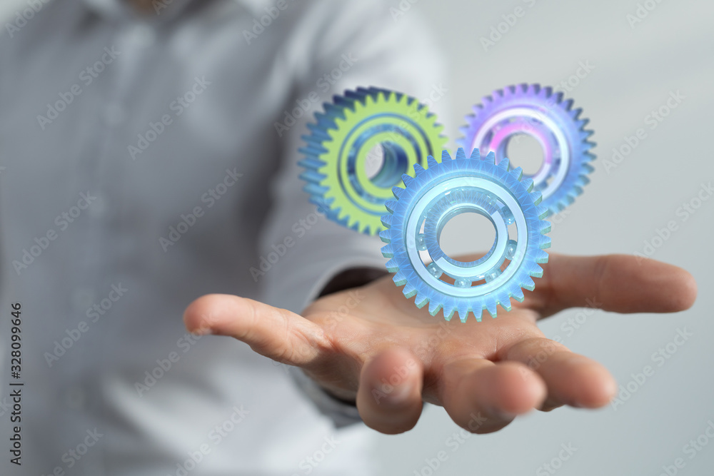 gear Technology setting concept background. gear Technology setting concept background.