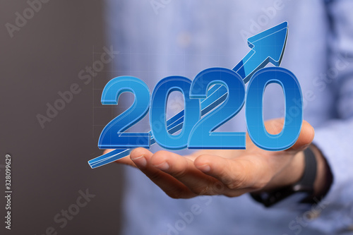 year 2020 business solution concept