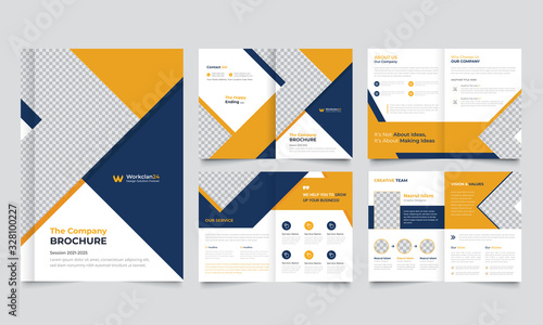 Corporate business presentation backgrounds design template and page layout design for brochure ,book , magazine, annual report and company profile , graphic elements  design concept For Business.
