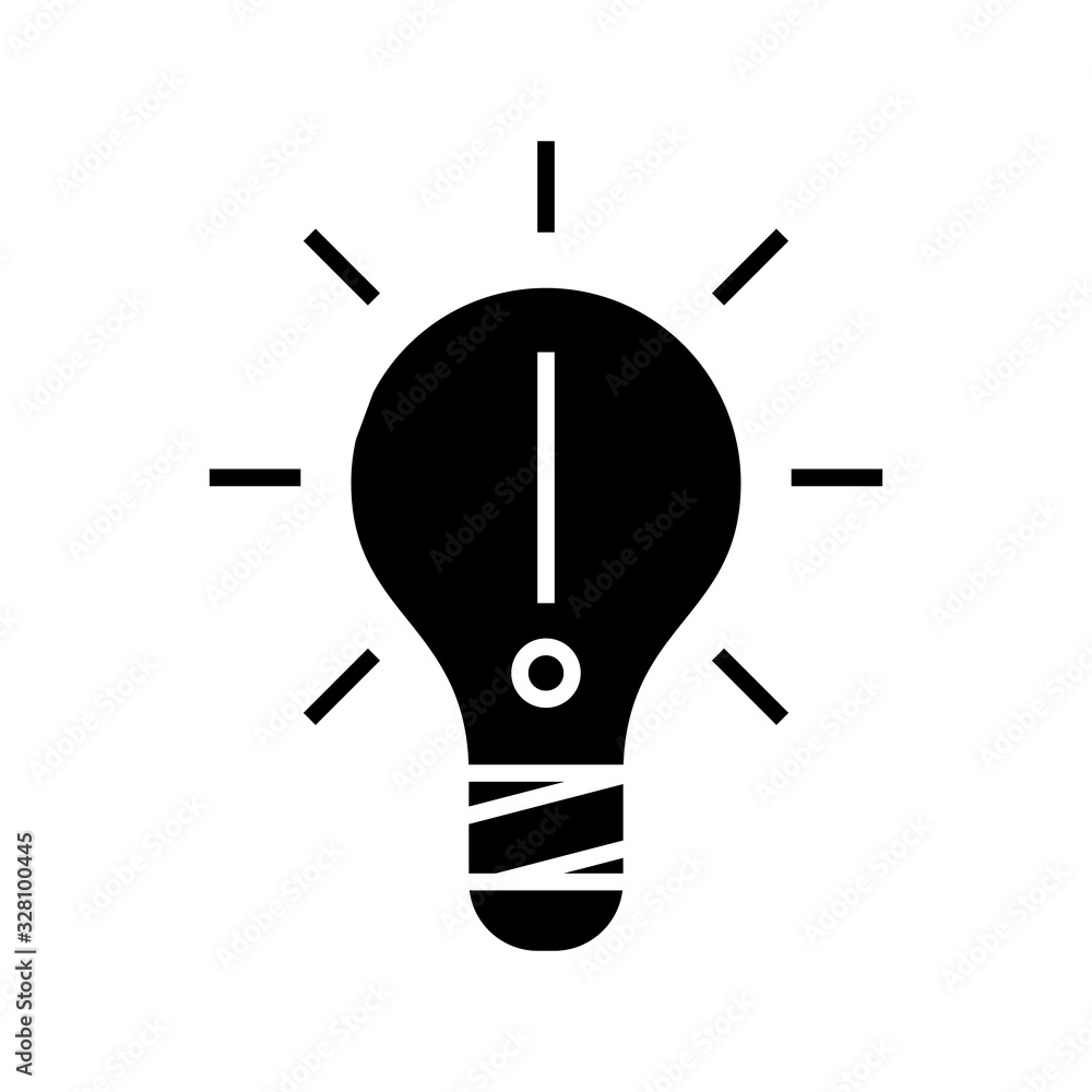 Product idea black icon, concept illustration, vector flat symbol, glyph sign. Product idea black icon, concept illustration, vector flat symbol, glyph sign.