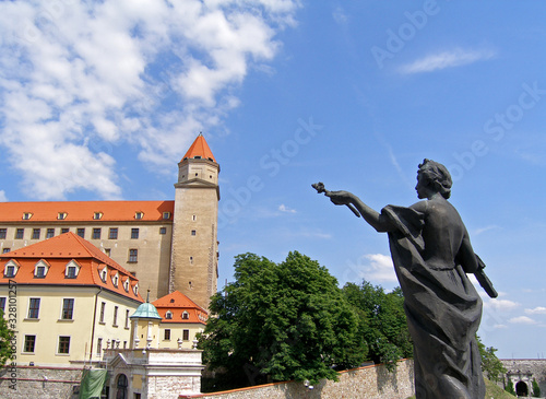 Bratislava Castle, main castle of Bratislava, the capital of Slovakia