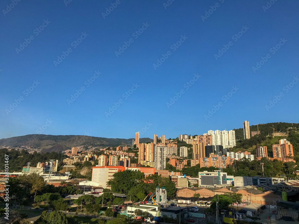 Panoramic Medellin view