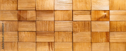 Brown light rectangular cubes texture background banner panorama
