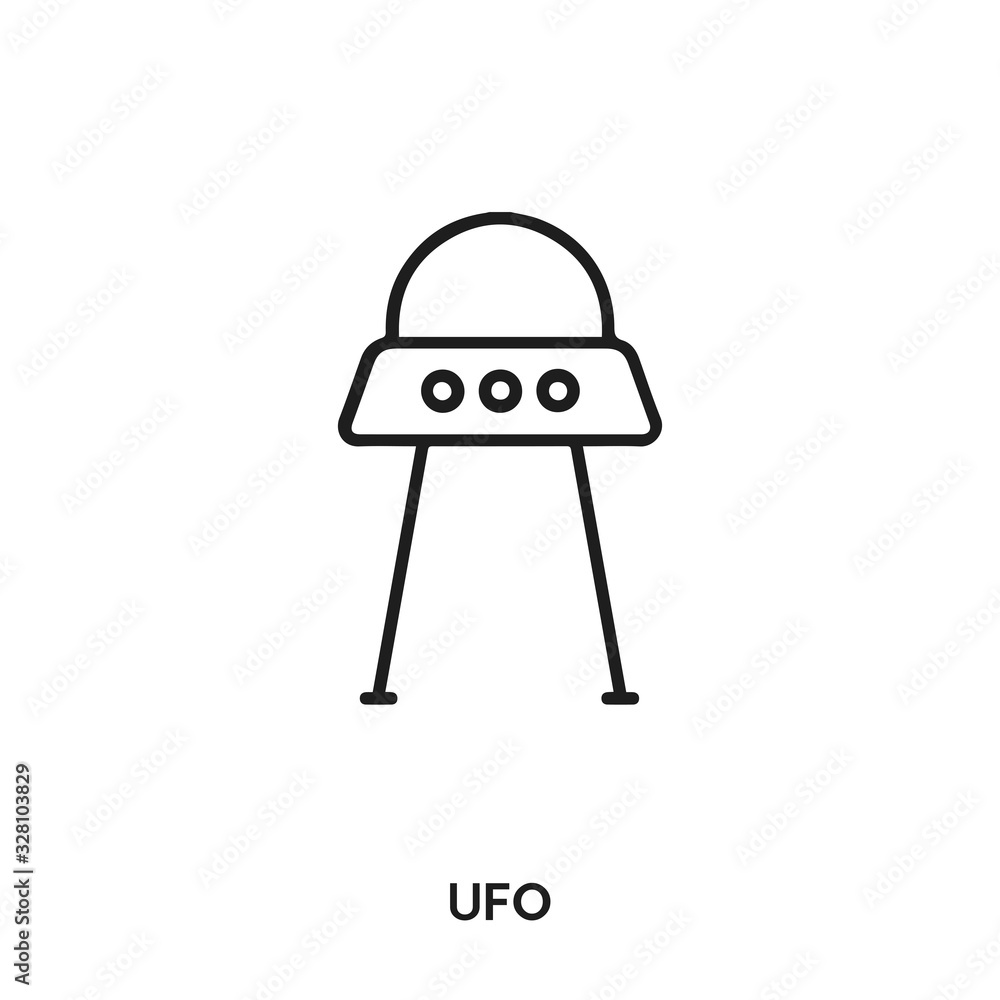 ufo vector line icon. Simple element illustration. ufo icon for your design. ufo vector line icon. Simple element illustration. ufo icon for your design.