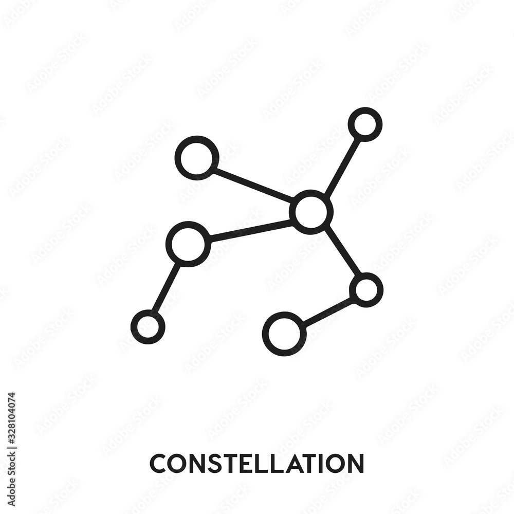 constellation vector line icon. Simple element illustration. constellation icon for your design. constellation vector line icon. Simple element illustration. constellation icon for your design.