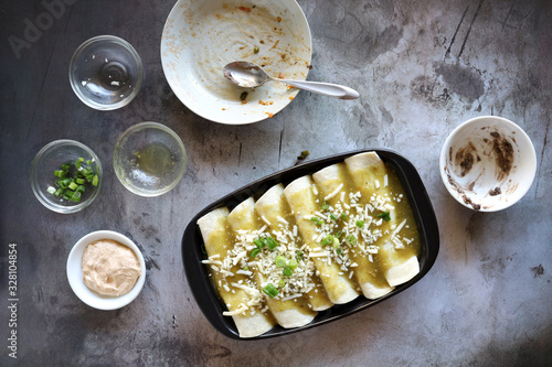 Black Bean Enchiladas Being...